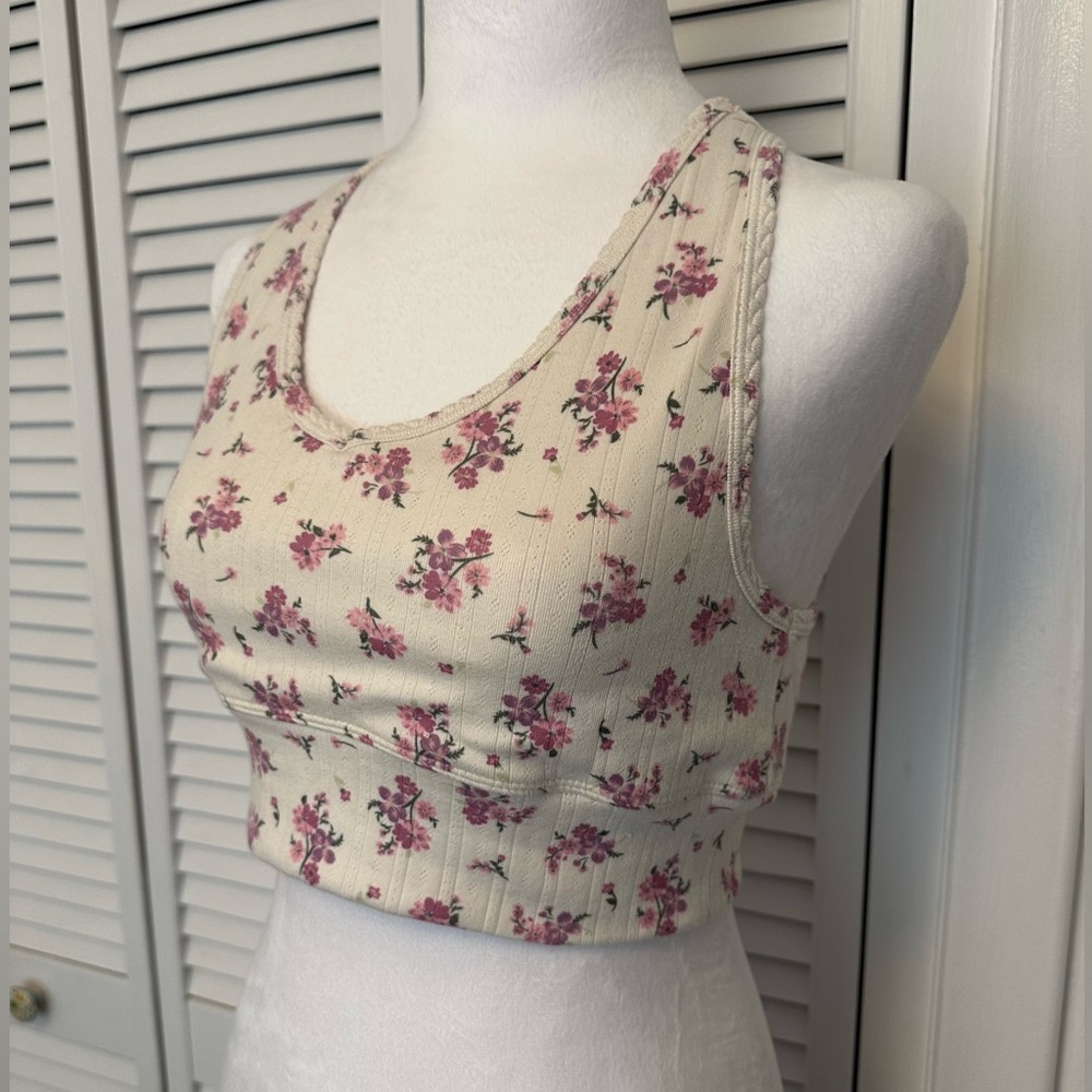 Z Supply Lounge Floral Tank Bra, NWOT